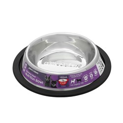 Stainless Steel Pet Bowl Black