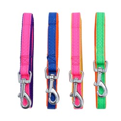 Colourful P.U & Nylon Leash